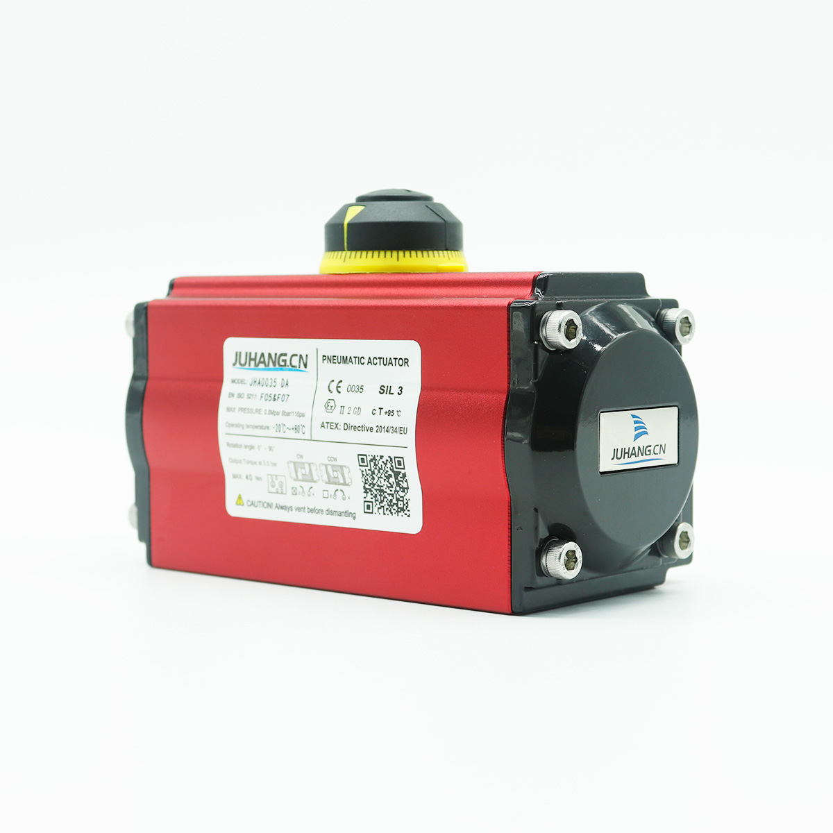 Rak penggerak pneumatik dan pinion double acting jha0035da